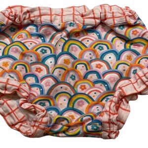 NWT Miki Miette (Nordstrom) Bloomers Diaper Cover Double Rainbow Size 9‎ Months